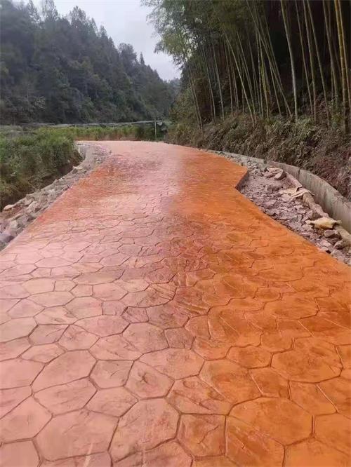 压花混凝土路面